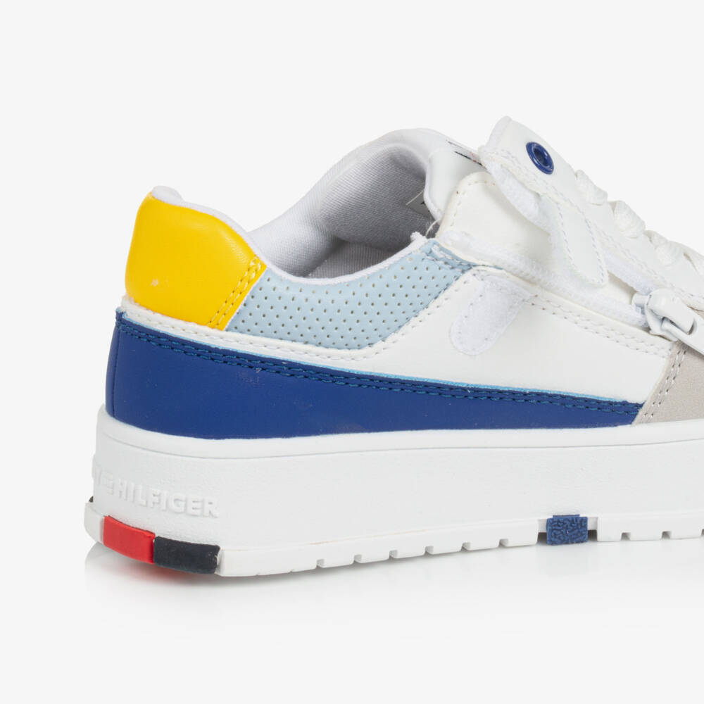 Tommy Hilfiger-Элегантные белые кеды из искусственной кожи для мальчиков | Childrensalon Outlet