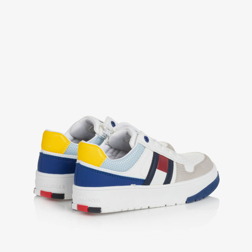 Tommy Hilfiger-Элегантные белые кеды из искусственной кожи для мальчиков | Childrensalon Outlet