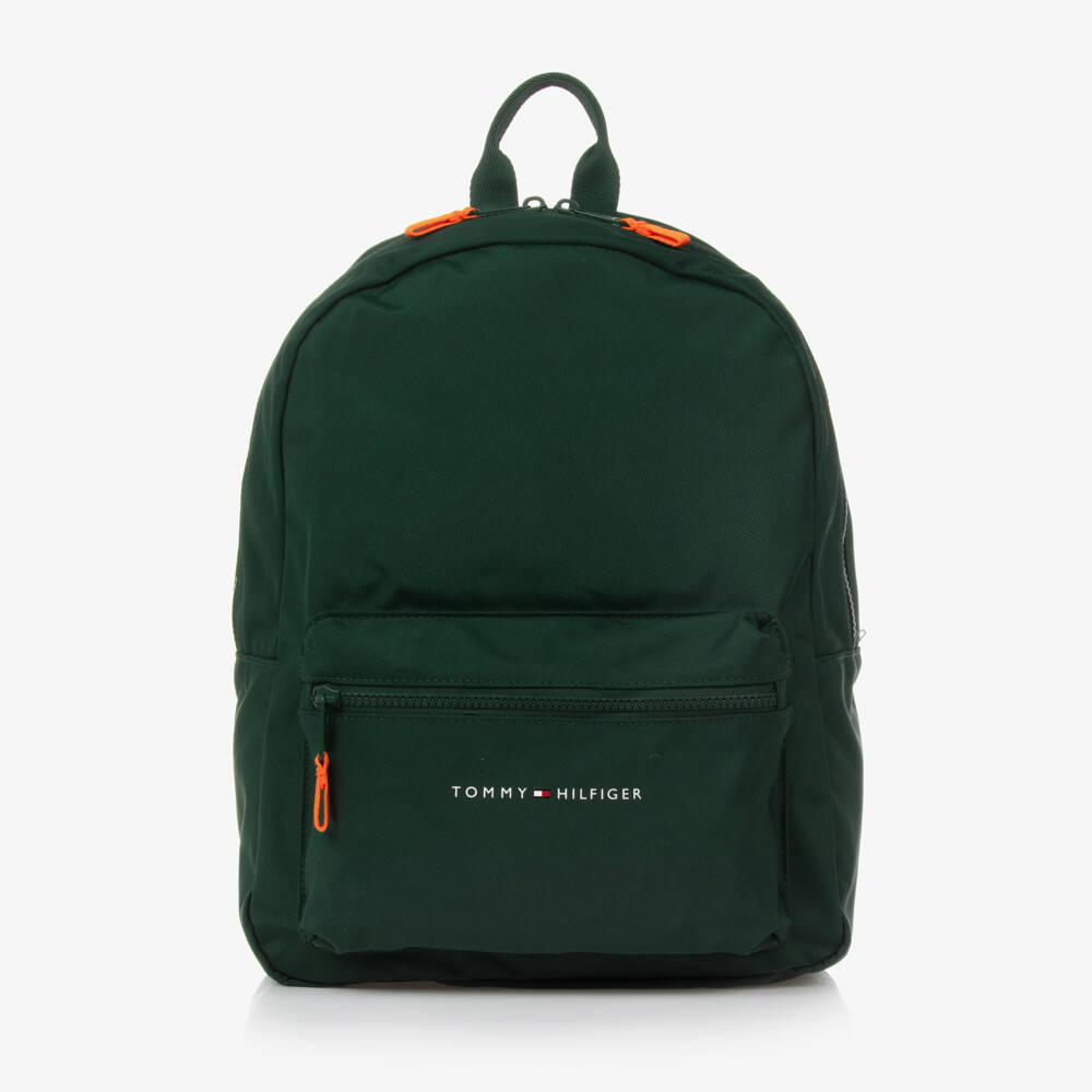Tommy Hilfiger-Boys Green Canvas Rucksack | Childrensalon Outlet