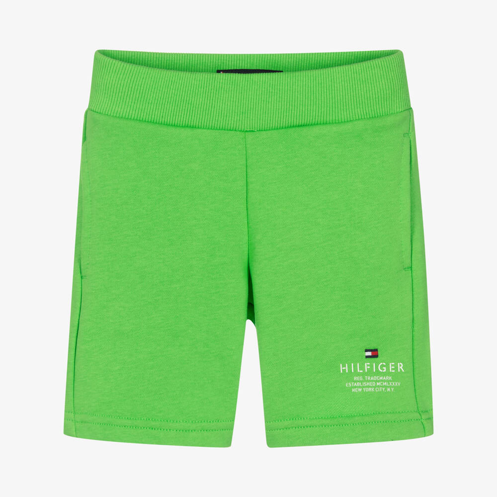 Tommy Hilfiger - Зеленые хлопковые шорты | Childrensalon