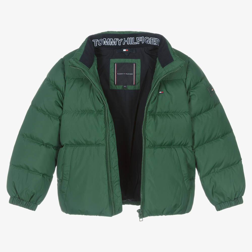 Tommy hilfiger sales puffer jacket green