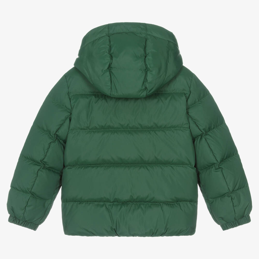 Tommy Hilfiger Boys Green Down Padded Puffer Jacket