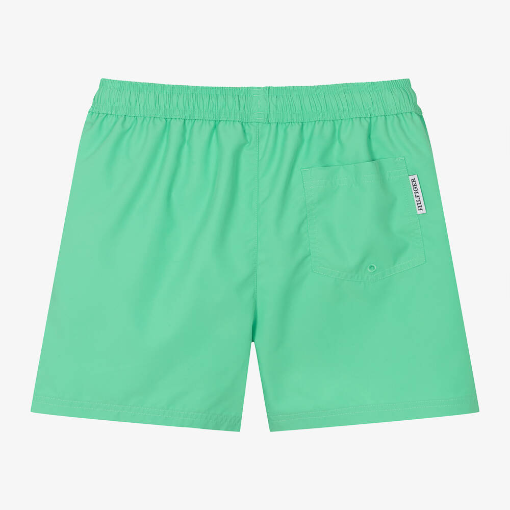 Tommy Hilfiger Boys Green Swim Shorts