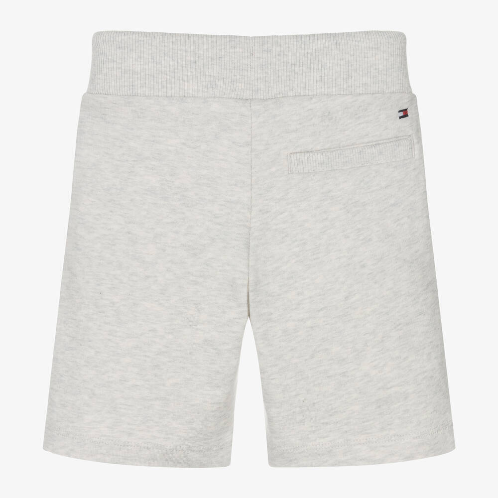 Tommy Hilfiger-Boys Grey Cotton Jersey Shorts | Childrensalon Outlet