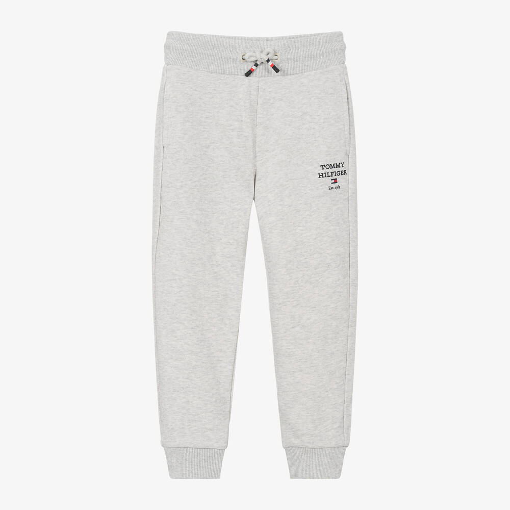 Boys Grey Cotton Joggers
