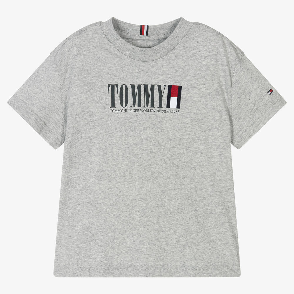 Tommy Hilfiger - Graues T-Shirt für Jungen | Childrensalon