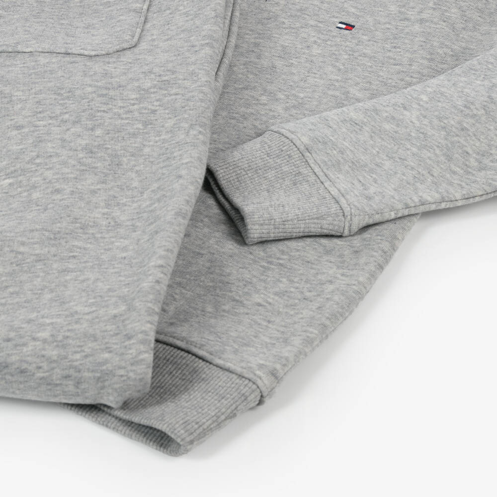 Tommy Hilfiger-بدلة رياضية قطن جيرسي لون رمادي مونّس | Childrensalon Outlet