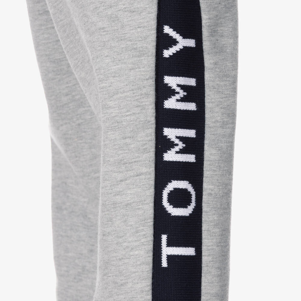 Tommy Hilfiger Boys Grey Logo Joggers Childrensalon Outlet