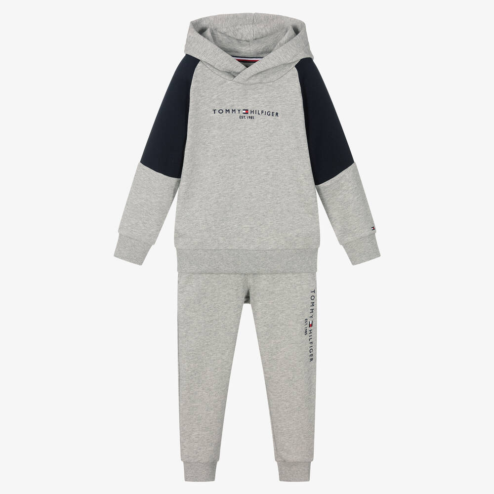 Tommy Hilfiger - Grauer Trainingsanzug für Jungen | Childrensalon