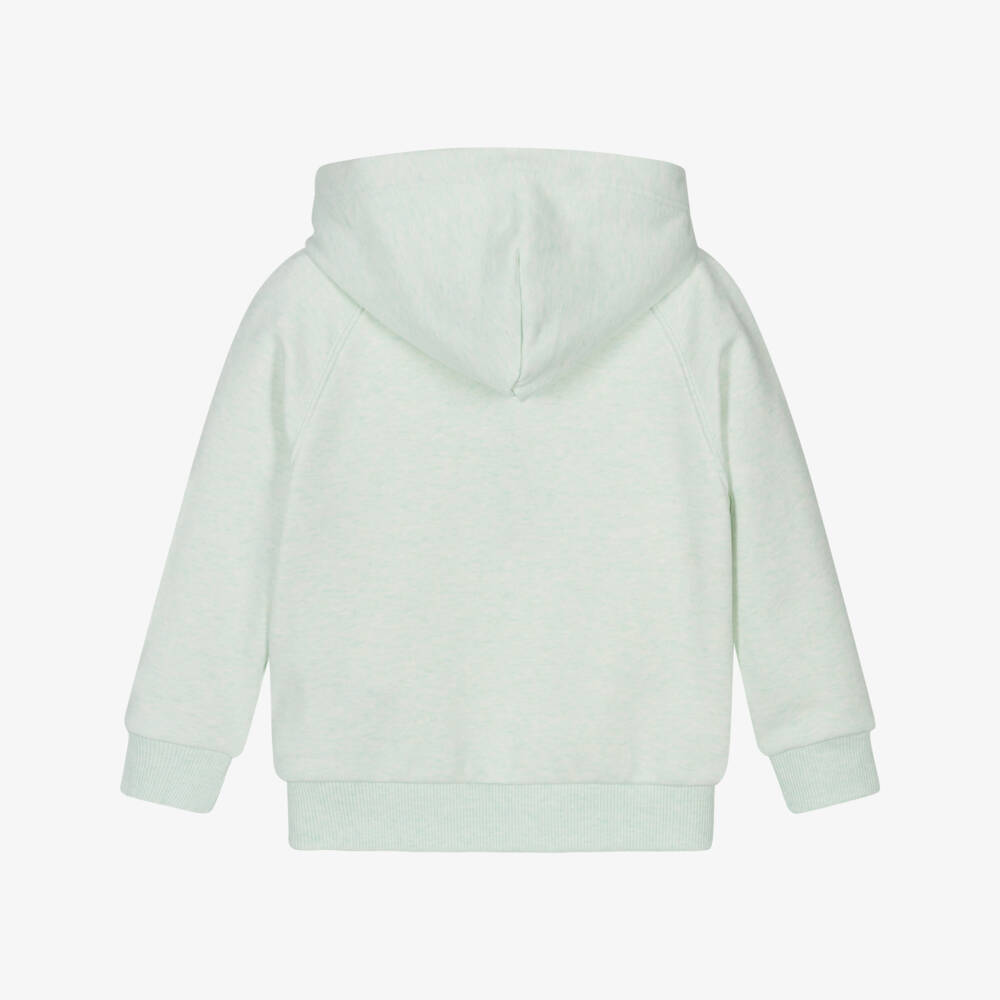 Tommy Hilfiger-Boys Heathered Green Varsity Hoodie | Childrensalon Outlet