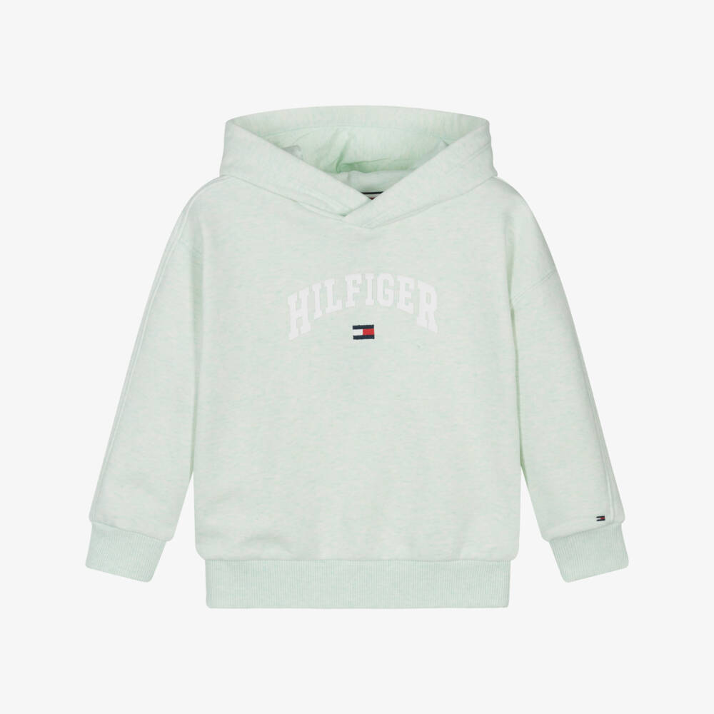 Tommy Hilfiger-هودي فتيان أخضر فاتح بأسلوب الفارسيتي | Childrensalon Outlet