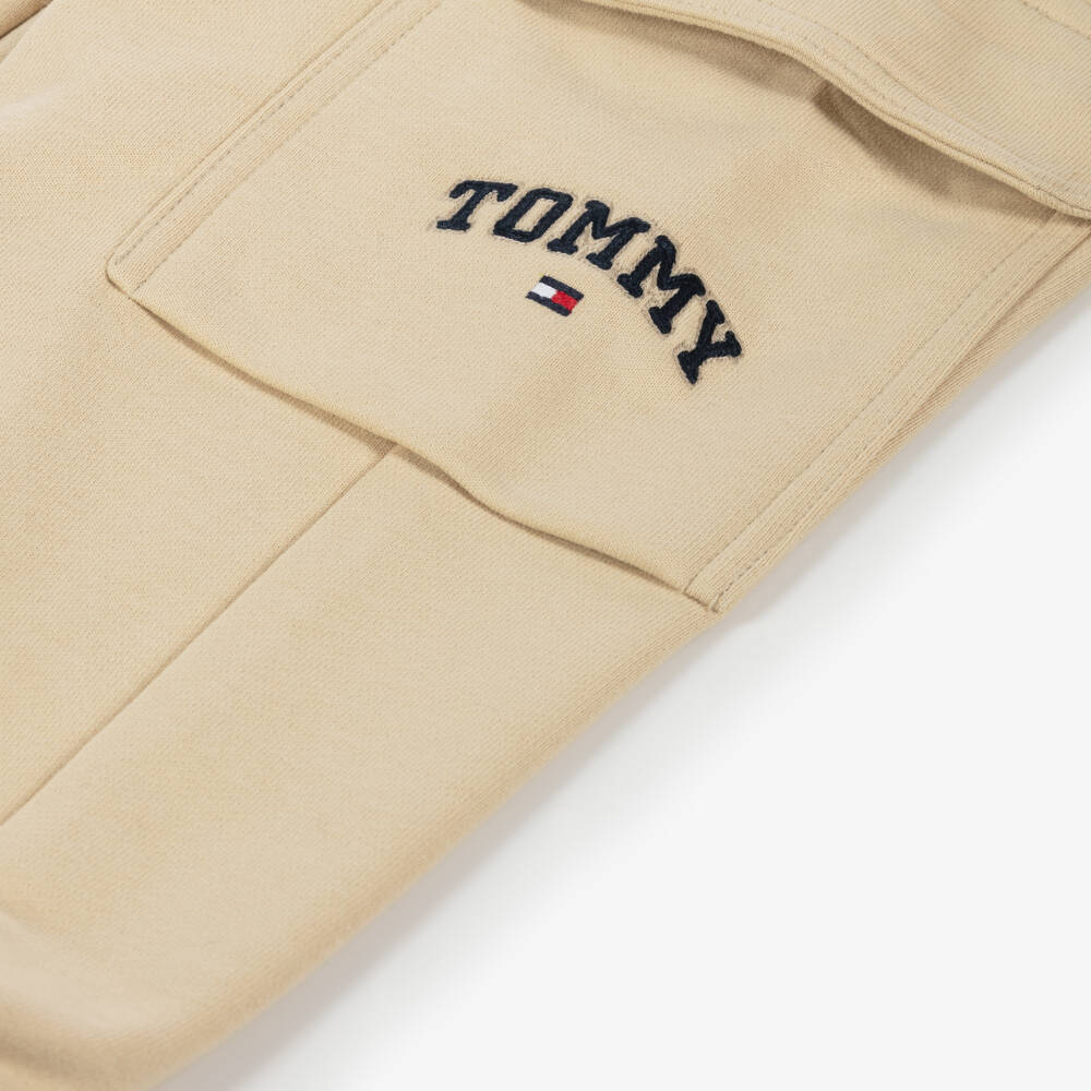 Tommy Hilfiger-Бежевые хлопковые брюки-карго для мальчиков | Childrensalon Outlet