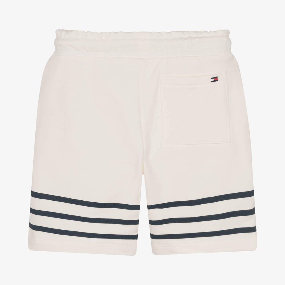 Tommy Hilfiger-Кремовые шорты из хлопкового джерси | Childrensalon Outlet