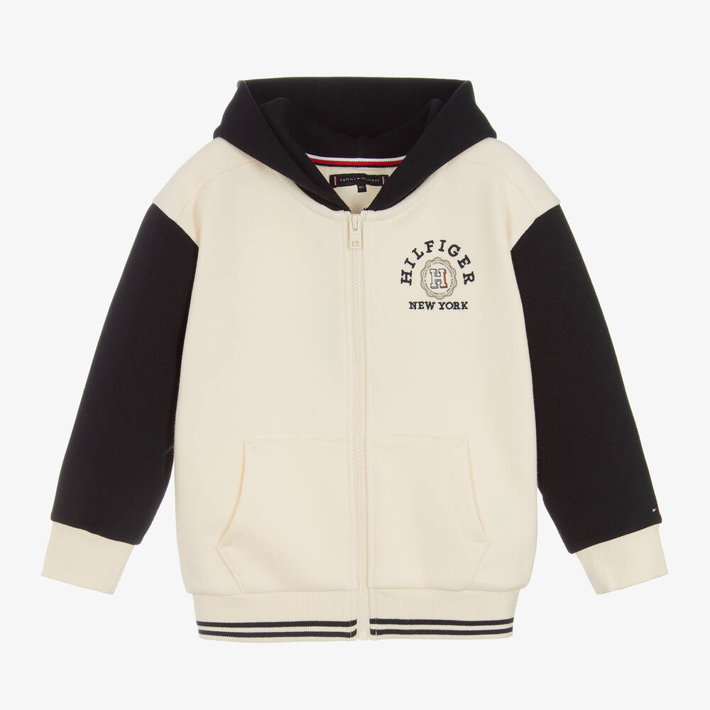 Ivory zip up hoodie cheap