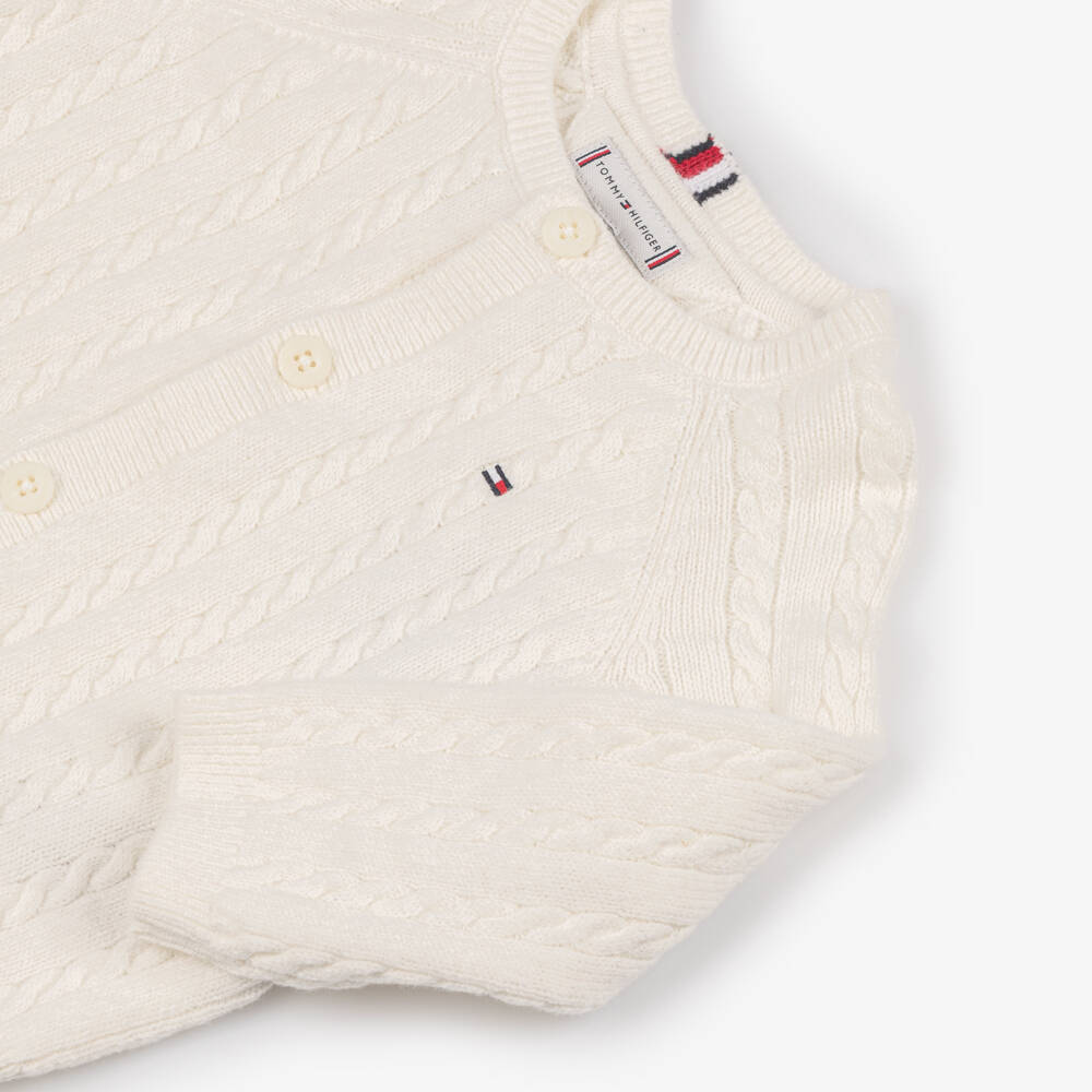 Tommy Hilfiger-Boys Ivory Knit Trousers Ensemble | Childrensalon Outlet