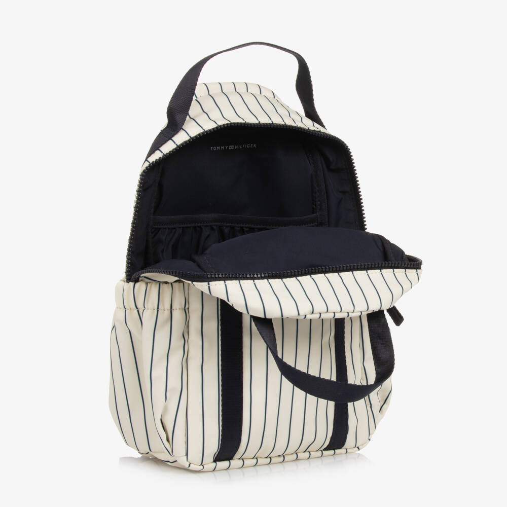 Tommy Hilfiger-Boys Ivory Sports Stripe Backpack | Childrensalon Outlet
