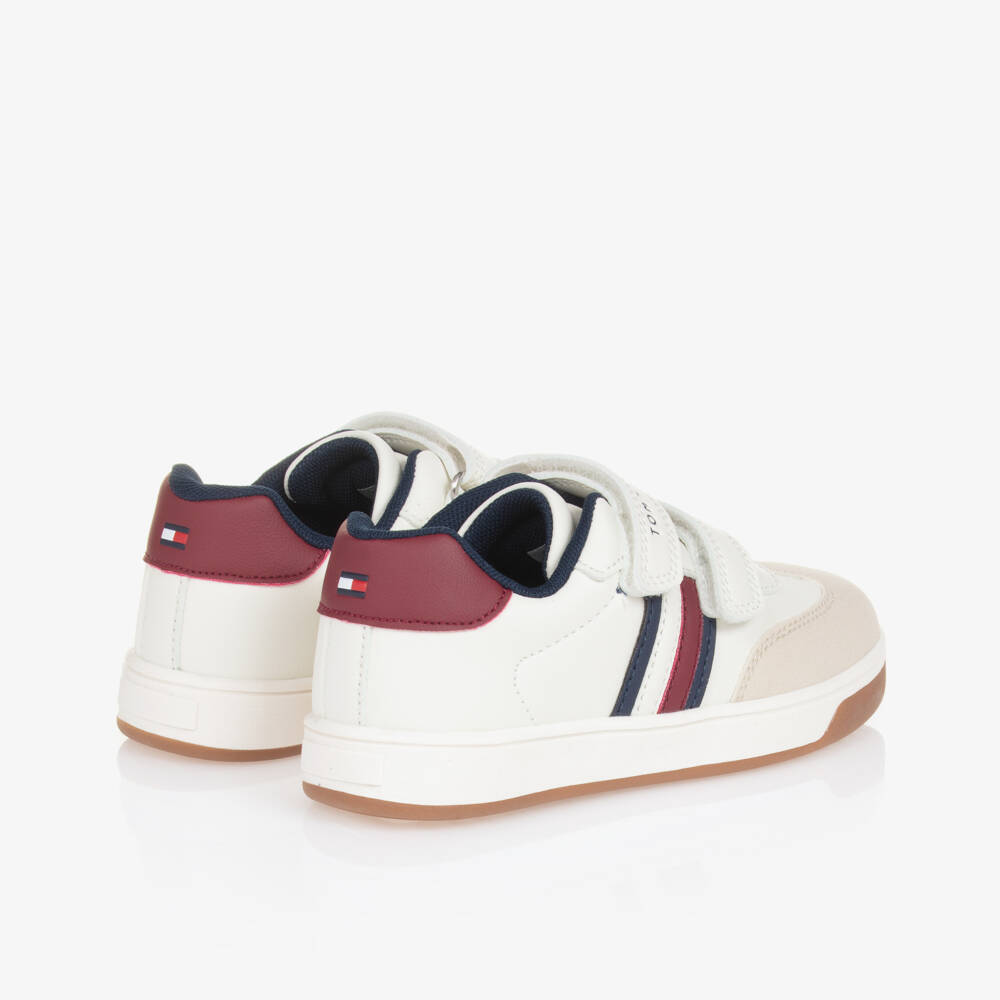 Tommy Hilfiger-Boys Ivory Velcro Trainers | Childrensalon Outlet