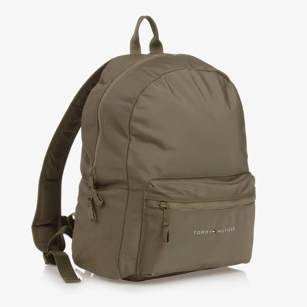 Tommy Hilfiger-Boys Khaki Canvas Backpack | Childrensalon Outlet