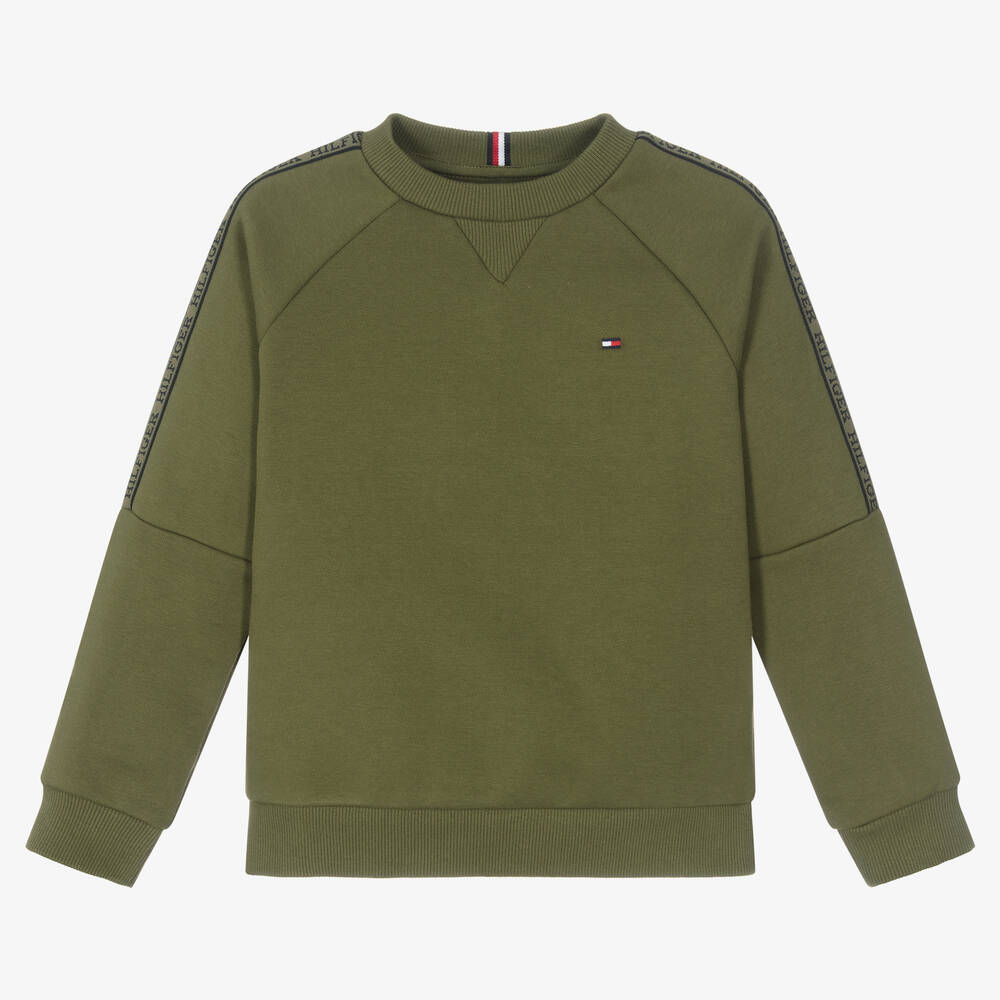 Tommy hilfiger khaki sweatshirt discount