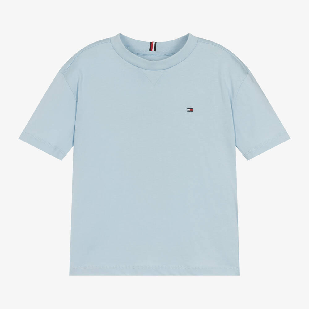 Boys Light Blue Cotton T Shirt