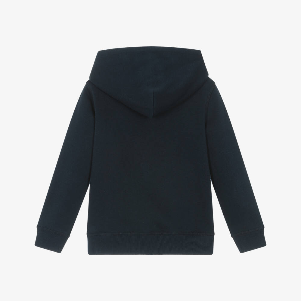 Tommy Hilfiger-Boys Marine Zip-Up Hoodie with Emblem | Childrensalon Outlet