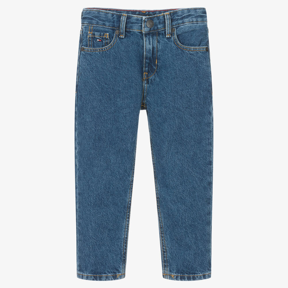 Tommy Hilfiger - Mittelblaue gerade Skater-Jeans | Childrensalon