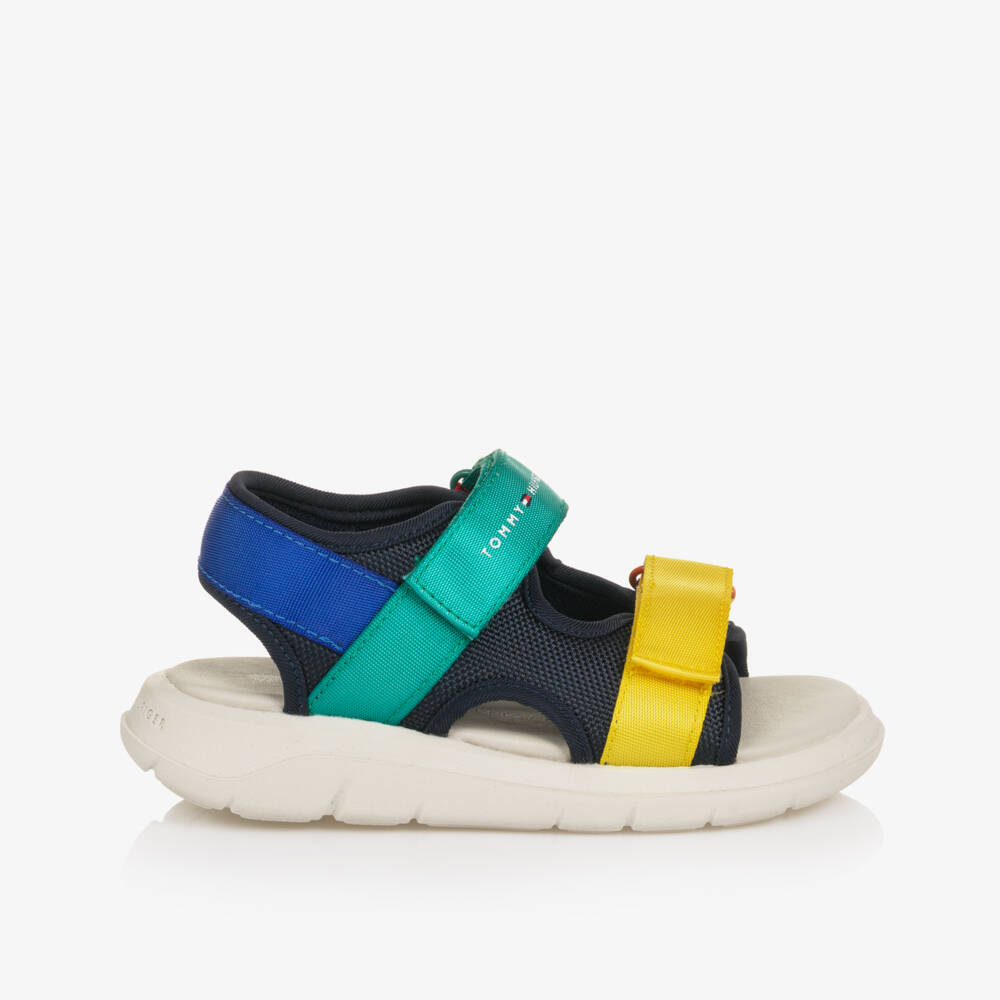 Tommy Hilfiger-Boys Multi-Colour Canvas Velcro Sandals | Childrensalon Outlet