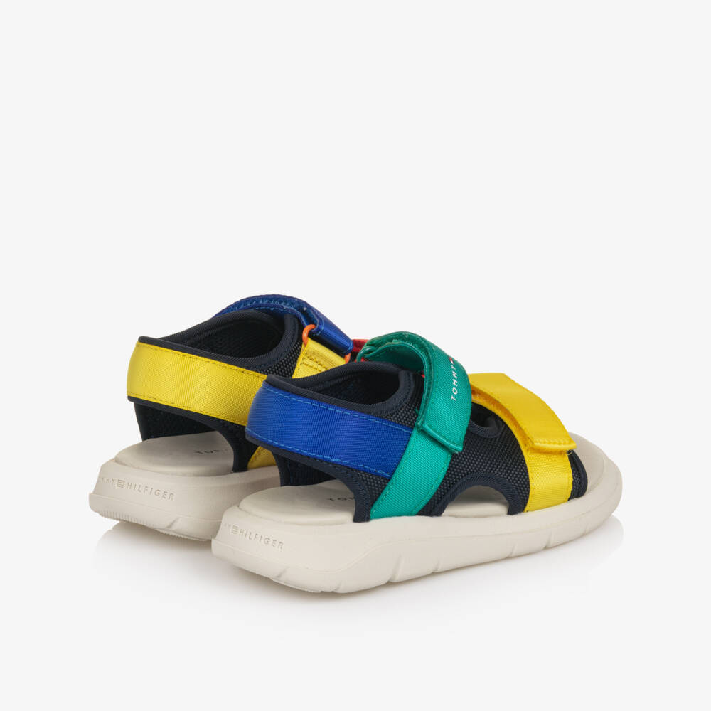 Tommy Hilfiger-Boys Multi-Colour Canvas Velcro Sandals | Childrensalon Outlet