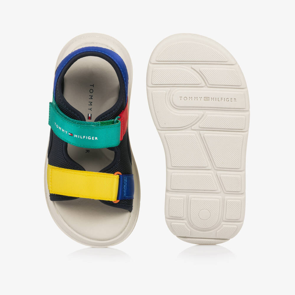 Tommy Hilfiger-Boys Multi-Colour Canvas Velcro Sandals | Childrensalon Outlet