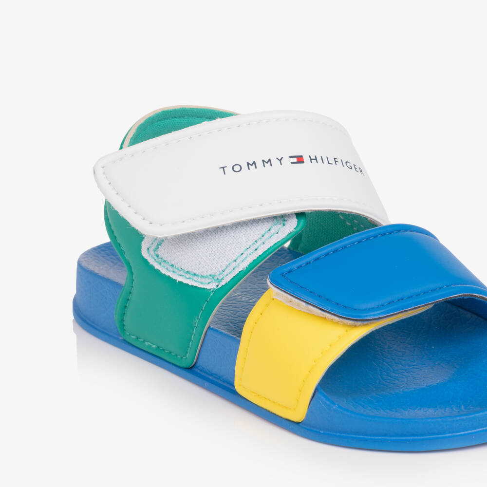 Tommy Hilfiger-Boys Multicolour Moulded Velcro Sandals | Childrensalon Outlet