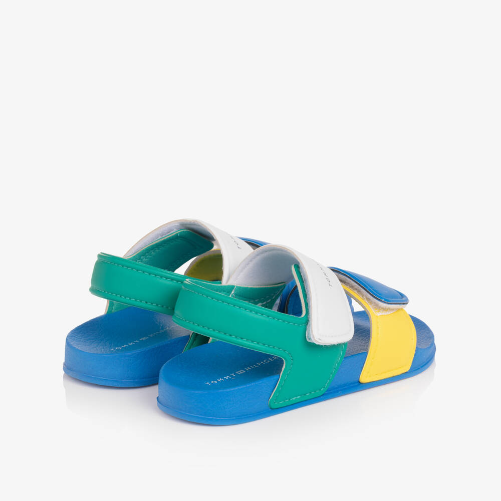 Tommy Hilfiger-Boys Multicolour Moulded Velcro Sandals | Childrensalon Outlet