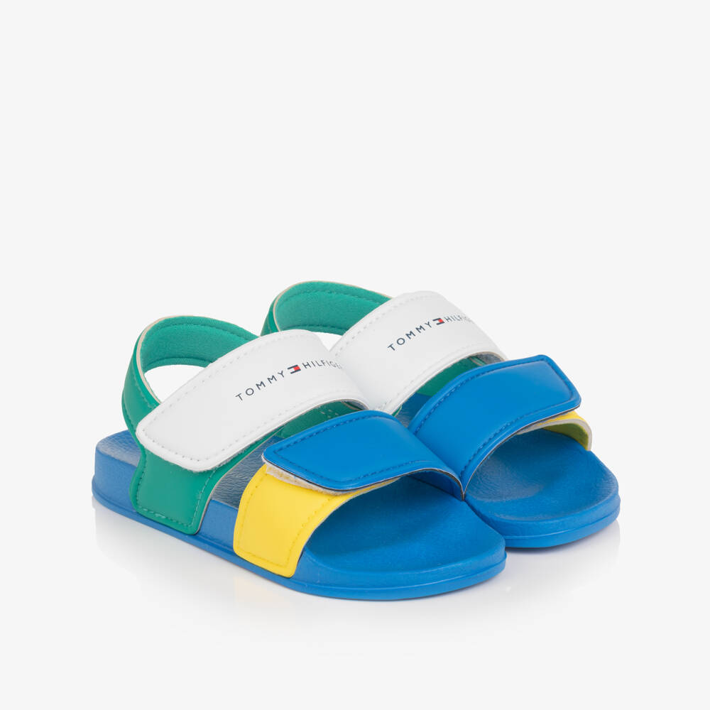 Tommy Hilfiger-Boys Multicolour Moulded Velcro Sandals | Childrensalon Outlet