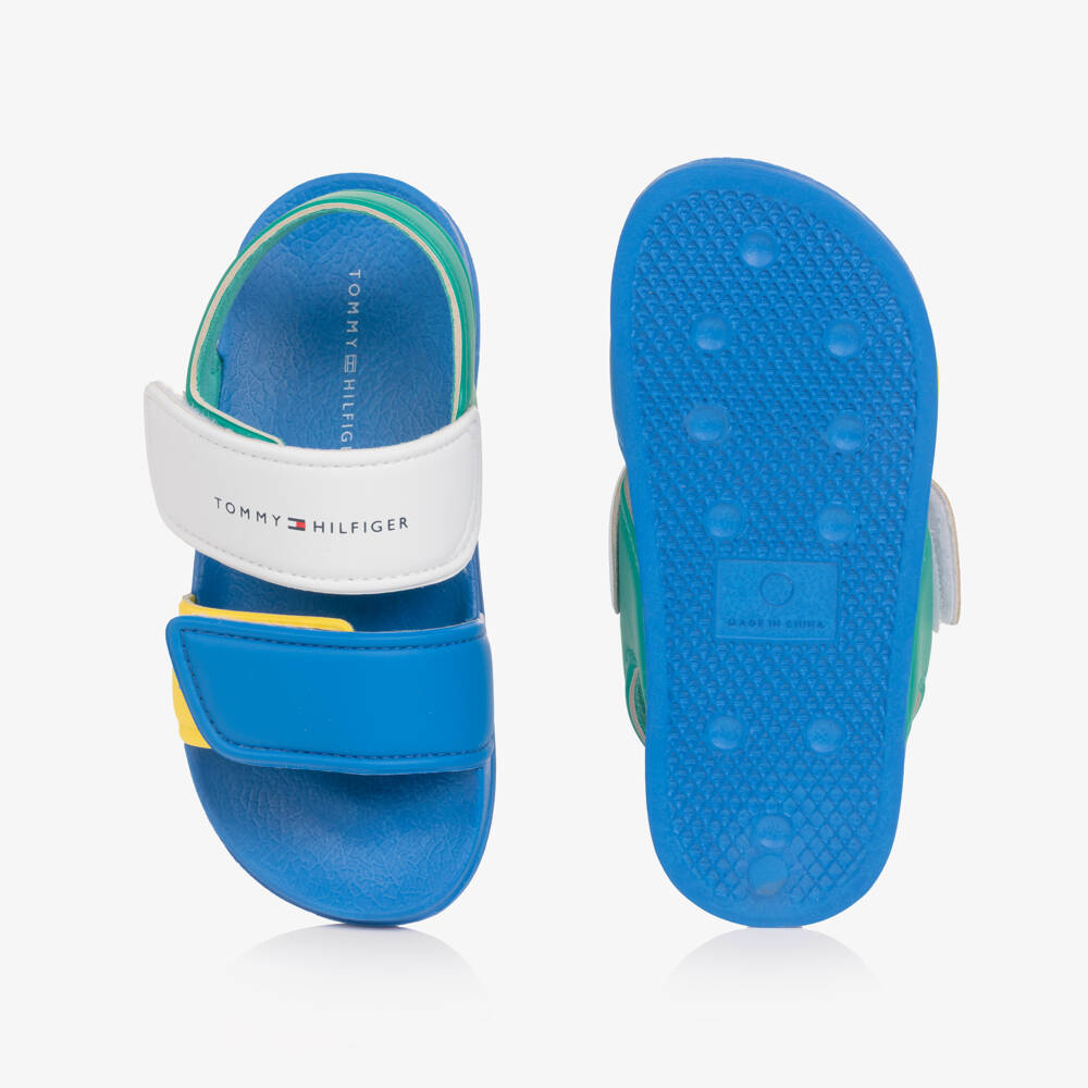Tommy Hilfiger-Boys Multicolour Moulded Velcro Sandals | Childrensalon Outlet