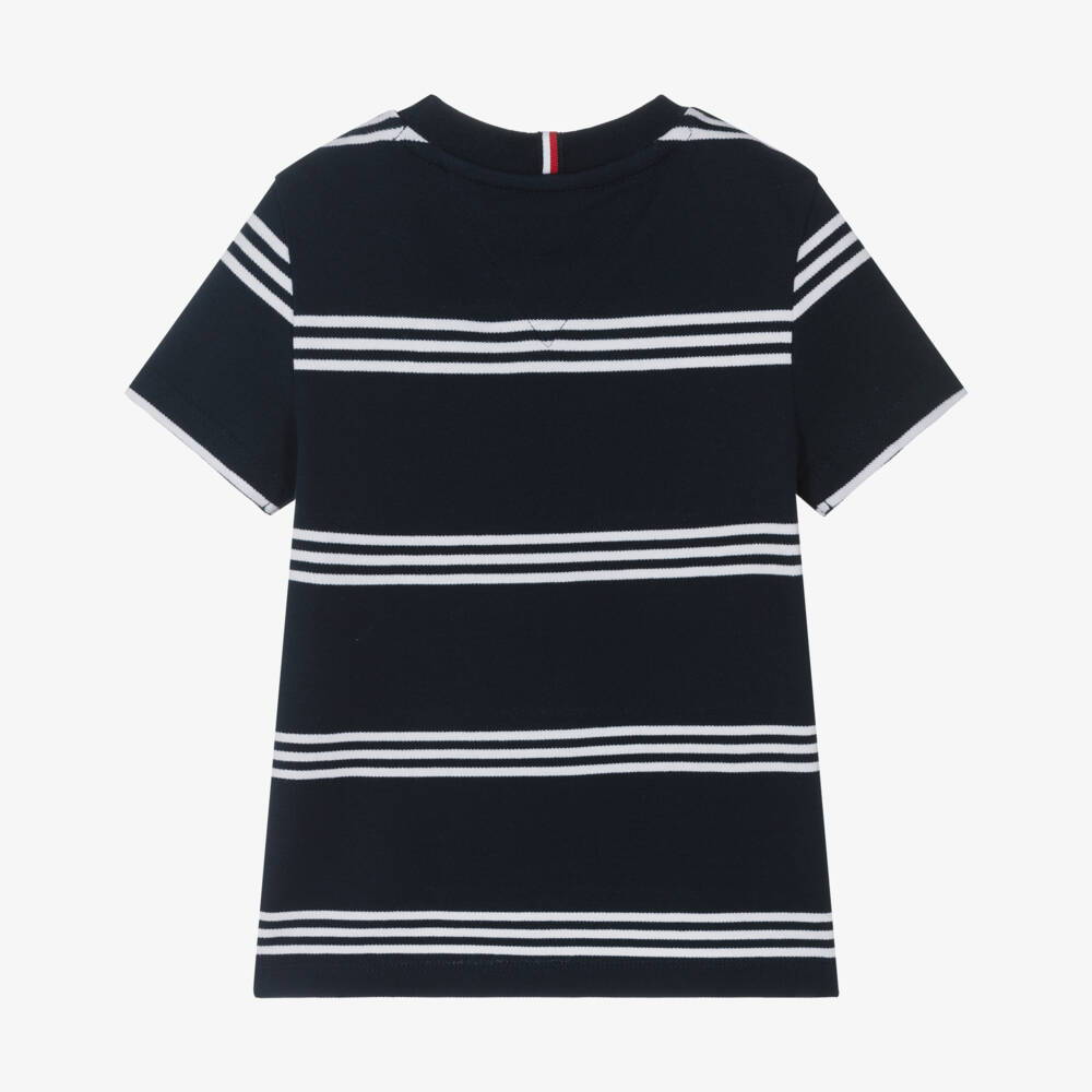 Tommy Hilfiger-Boys Nautical Stripe Cotton Tee | Childrensalon Outlet