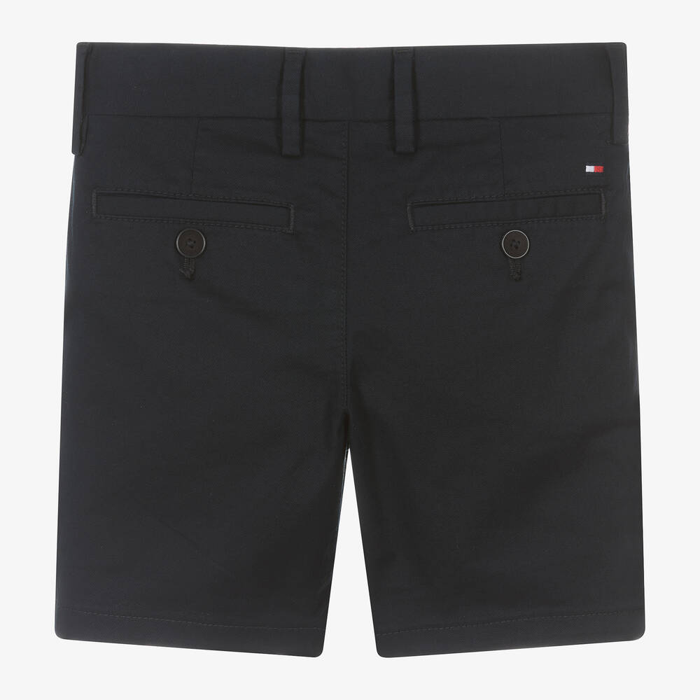 Tommy Hilfiger-Синие хлопковые шорты чинос для мальчиков | Childrensalon Outlet