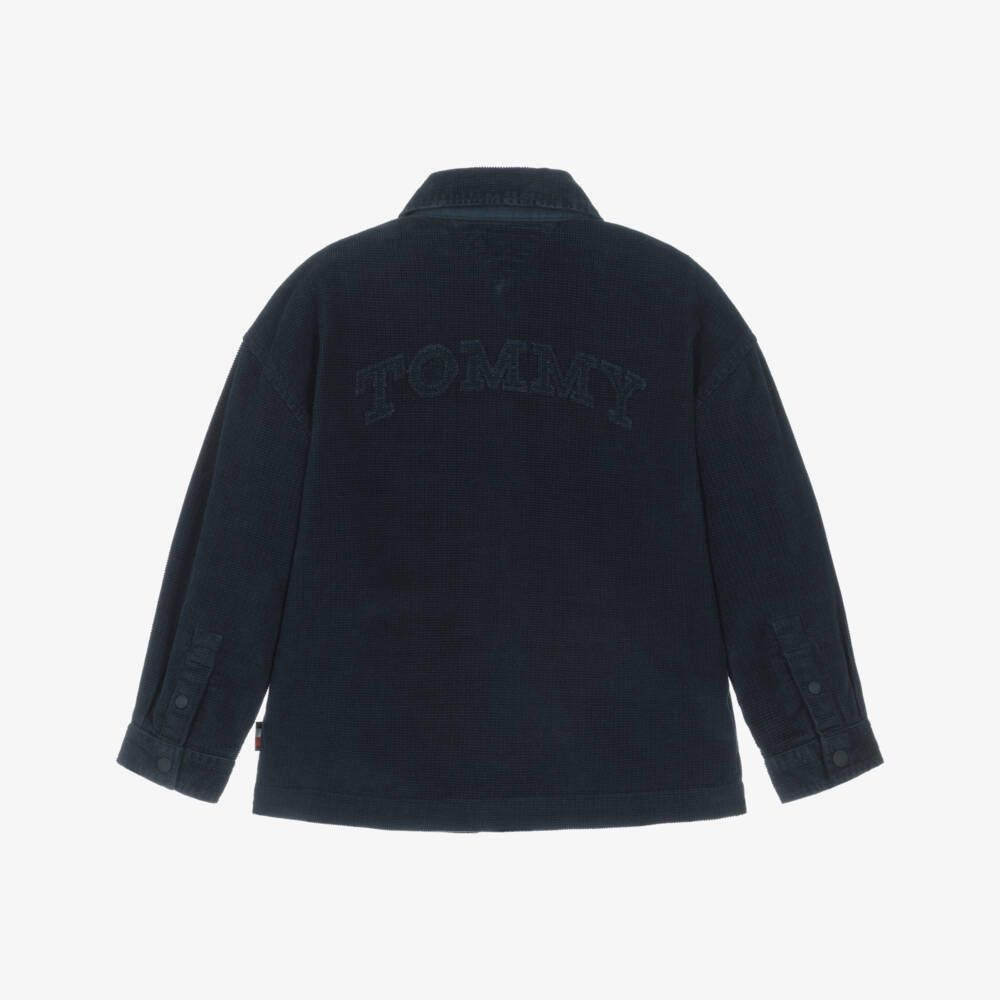 Tommy Hilfiger-Синяя вельветовая рубашка | Childrensalon Outlet