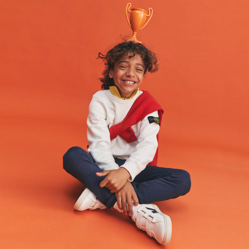 Tommy Hilfiger-Boys Navy Blue Cotton Flag Logo Joggers | Childrensalon Outlet