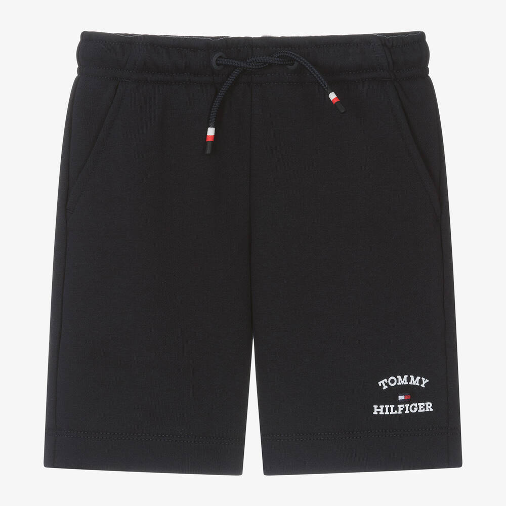 Boys Navy Blue Cotton Shorts