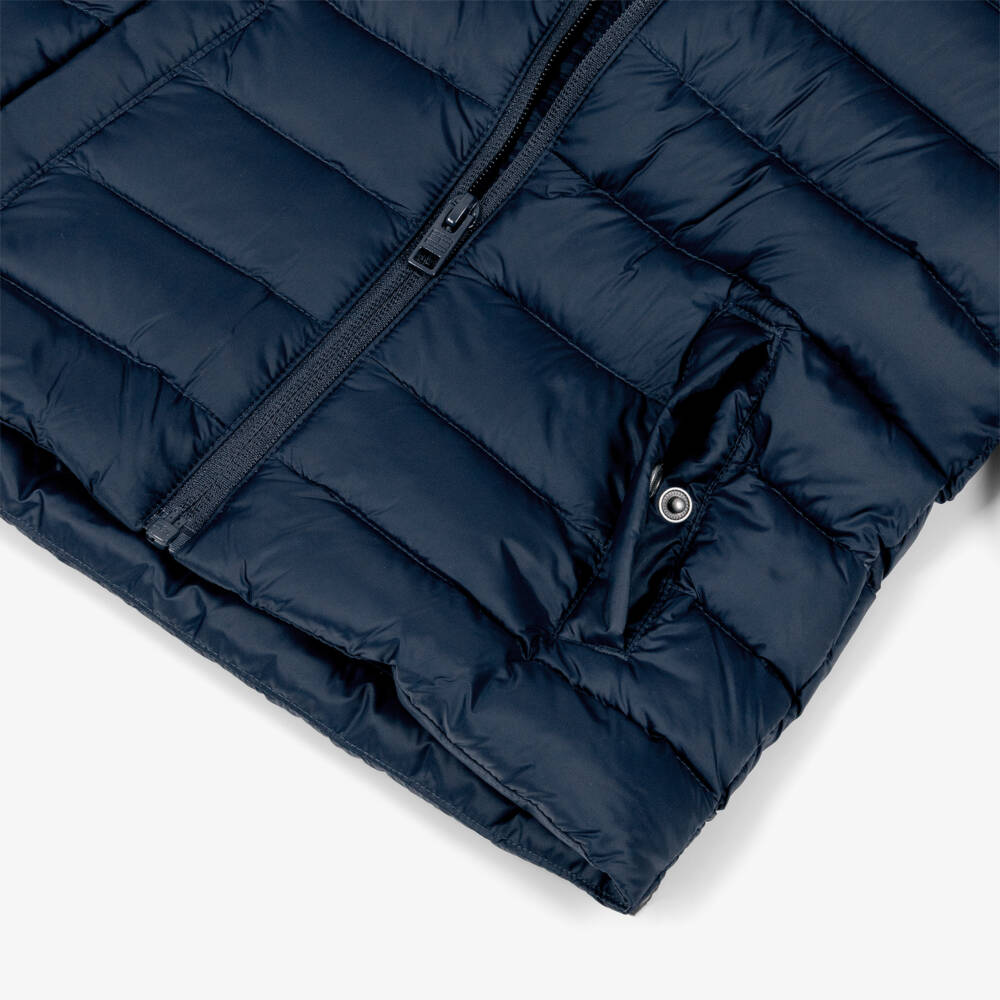 Tommy Hilfiger-Boys Navy Blue Down Padded Puffer Jacket | Childrensalon Outlet