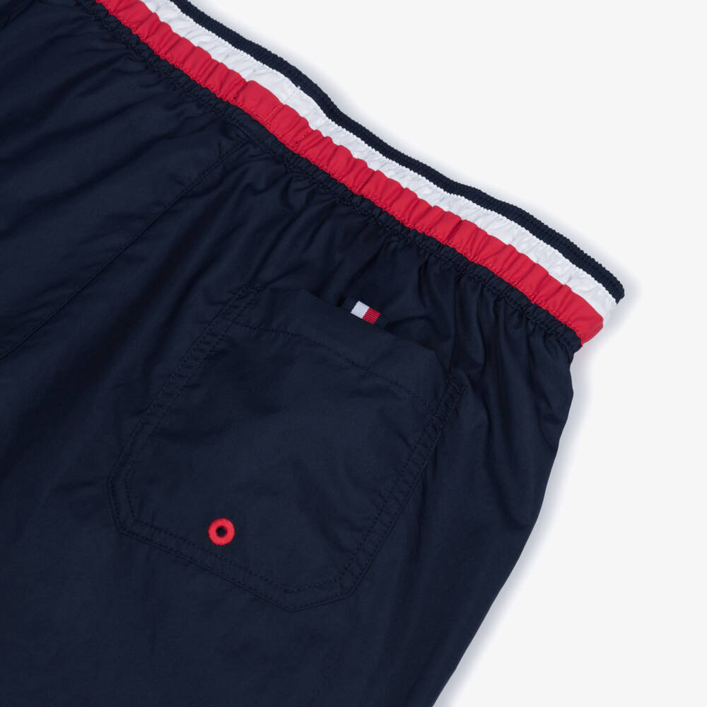 Tommy Hilfiger-Boys Navy Blue Drawstring Swim Shorts | Childrensalon Outlet
