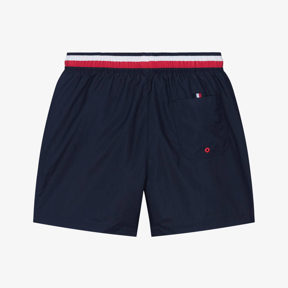 Tommy Hilfiger-Boys Navy Blue Drawstring Swim Shorts | Childrensalon Outlet