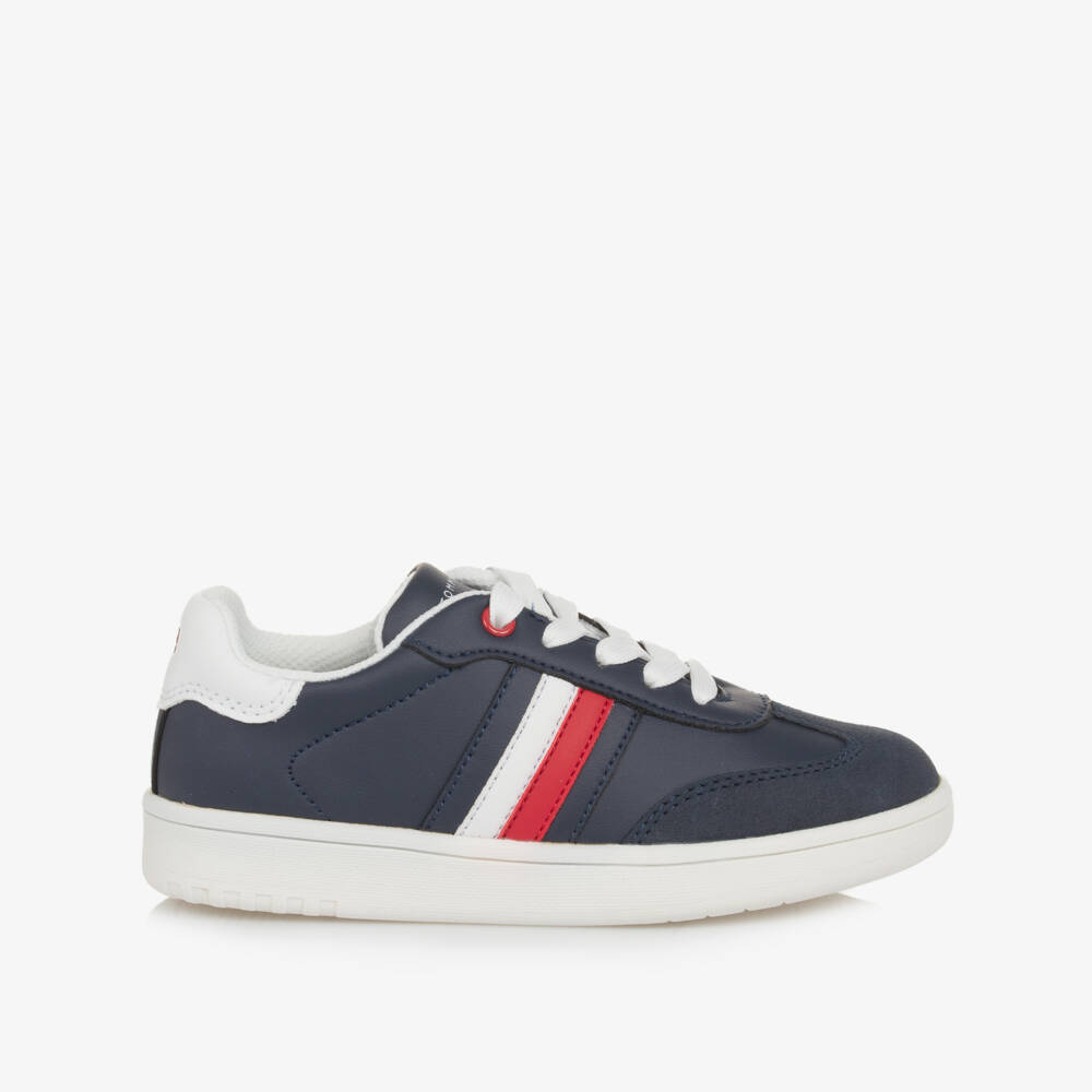Tommy Hilfiger-Boys Navy Blue Lace-Up Kicks | Childrensalon Outlet