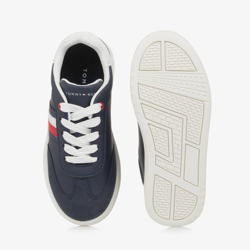 Tommy Hilfiger-Boys Navy Blue Lace-Up Kicks | Childrensalon Outlet