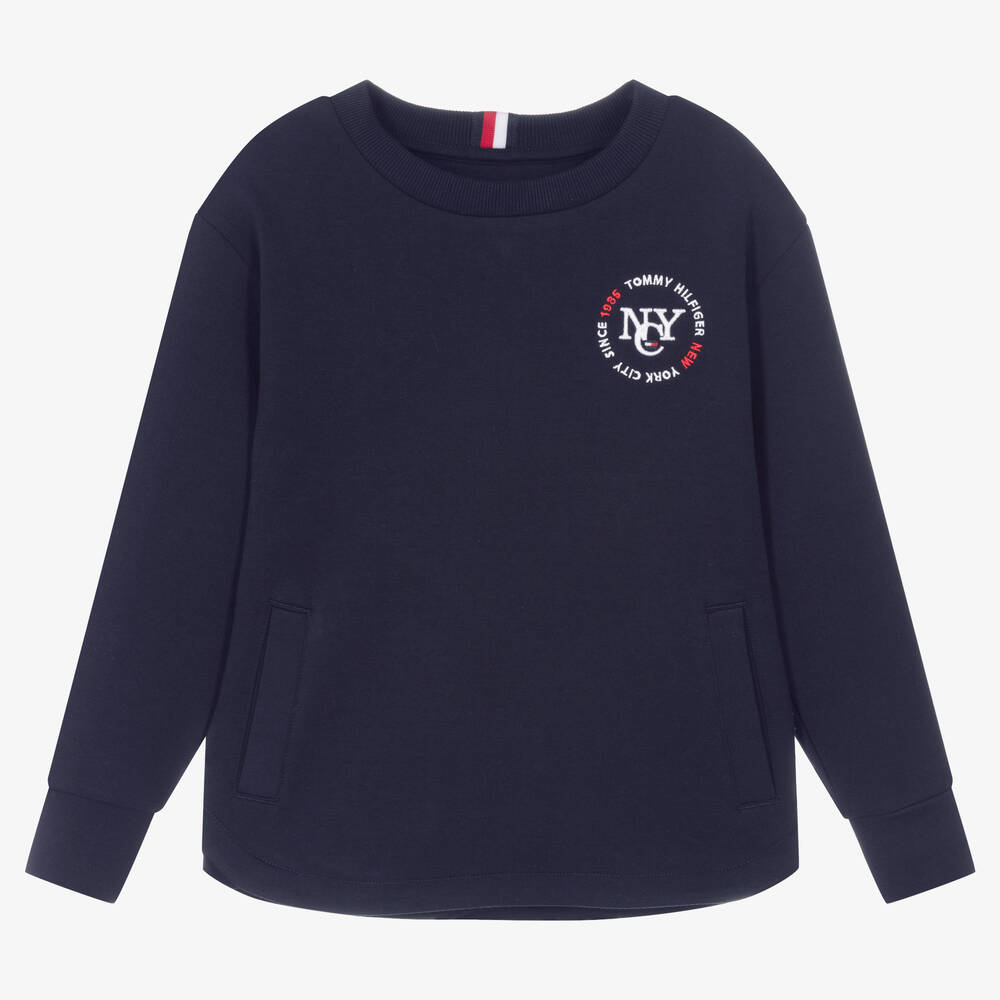 Tommy Hilfiger - Sweat bleu marine Garçon | Childrensalon