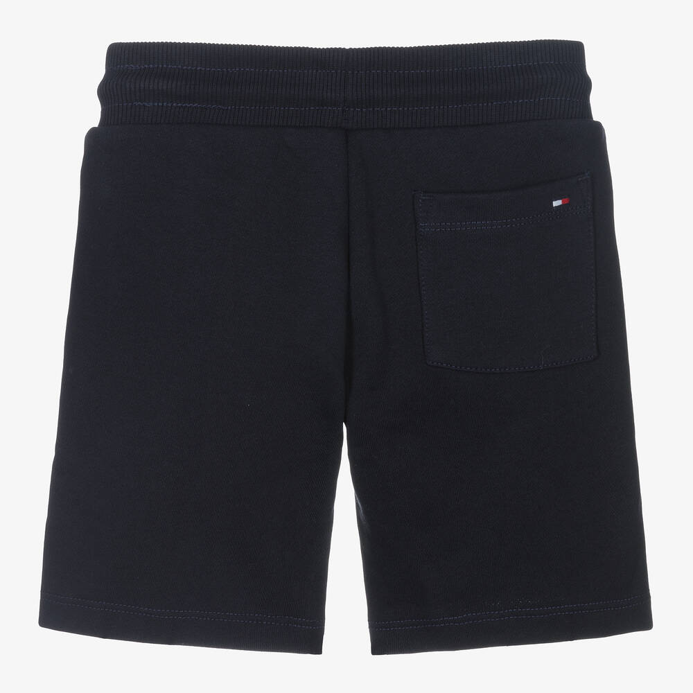 Tommy Hilfiger-Boys Navy Blue Organic Cotton Shorts | Childrensalon Outlet