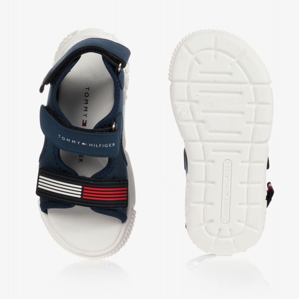 Tommy Hilfiger-Синие сандалии на липучке для мальчиков | Childrensalon Outlet