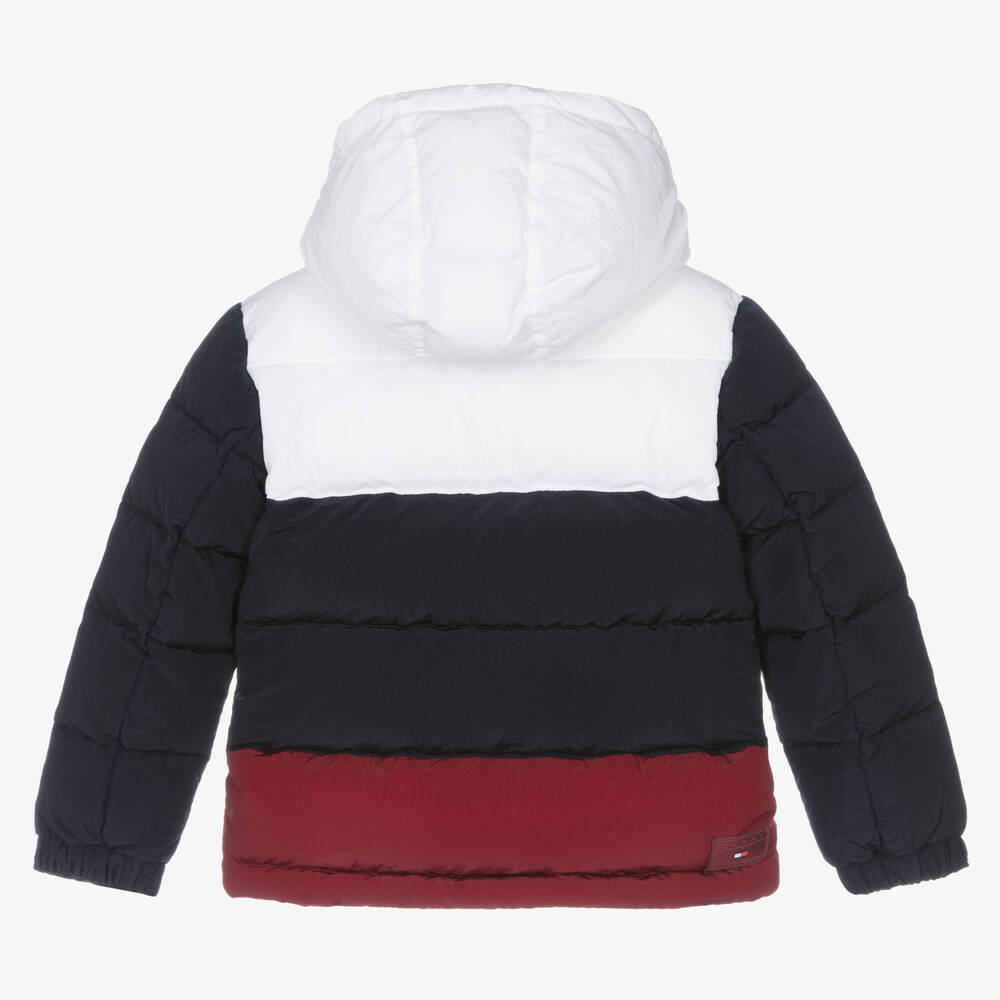 Tommy Hilfiger Doudoune bleue et blanche Gar on Childrensalon