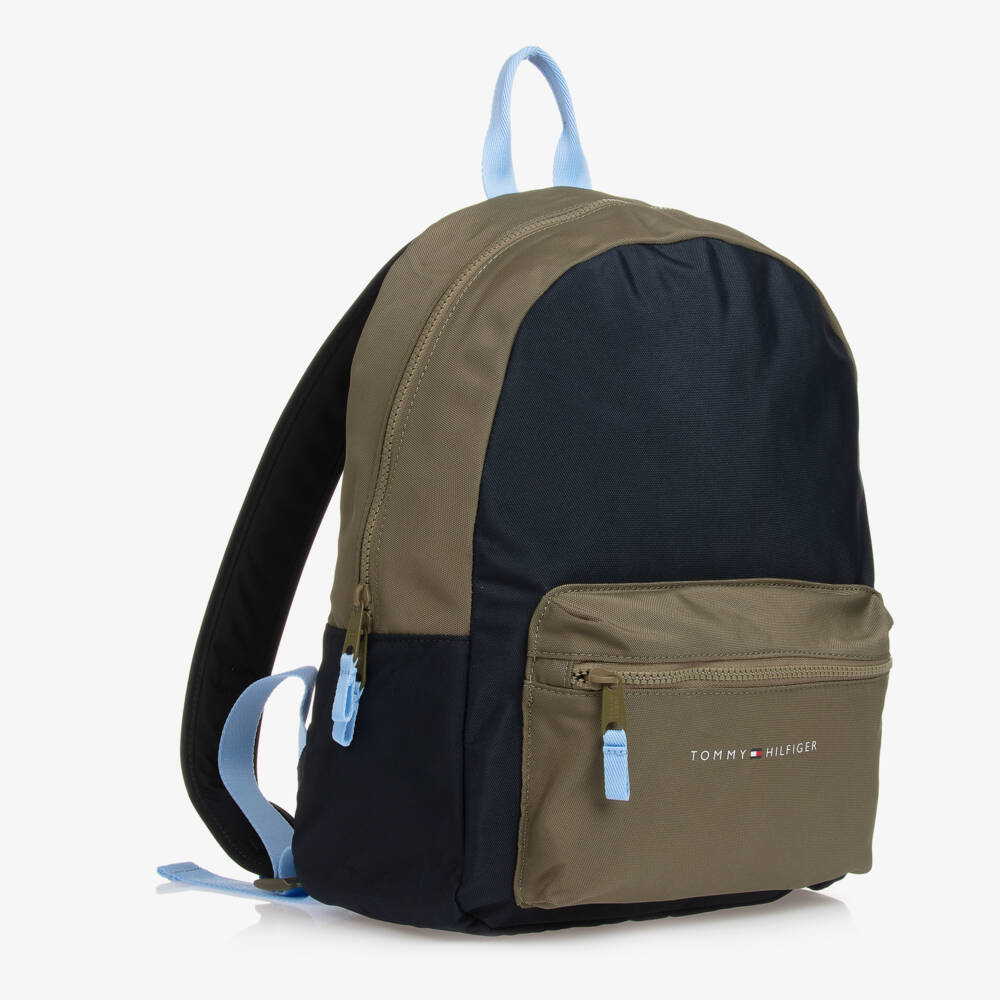 Tommy Hilfiger-Boys Navy Colourblock Bag | Childrensalon Outlet