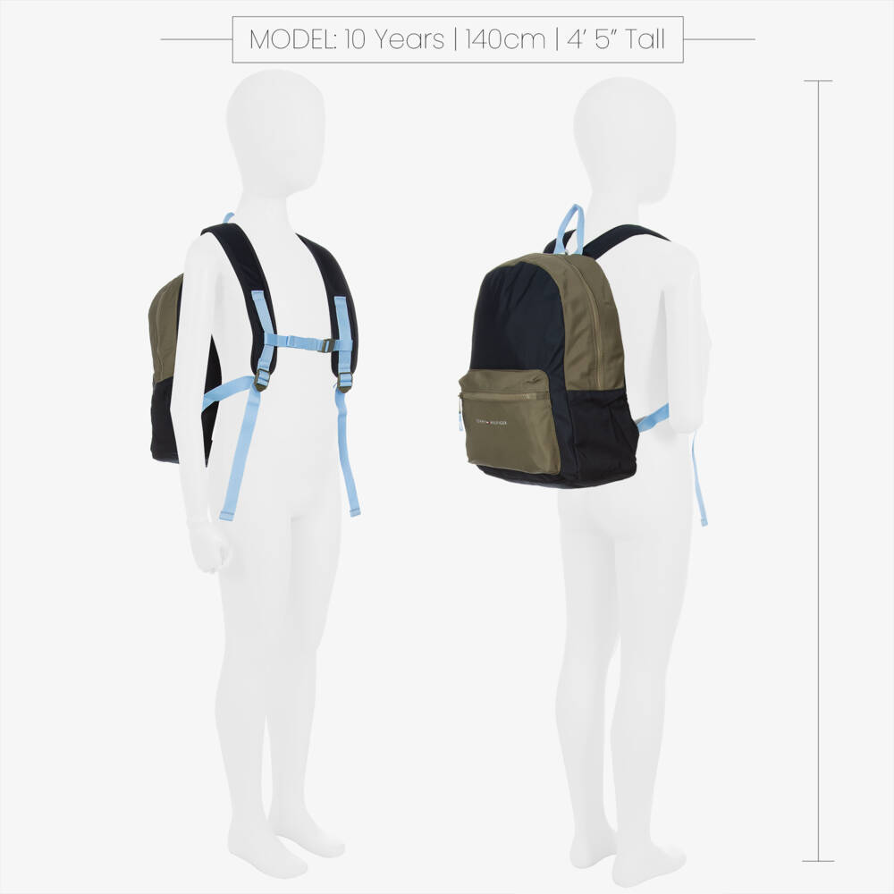 Tommy Hilfiger-Boys Navy Colourblock Bag | Childrensalon Outlet