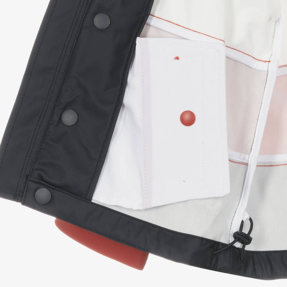 Tommy Hilfiger-Синяя куртка с капюшоном в стиле колор-блок | Childrensalon Outlet